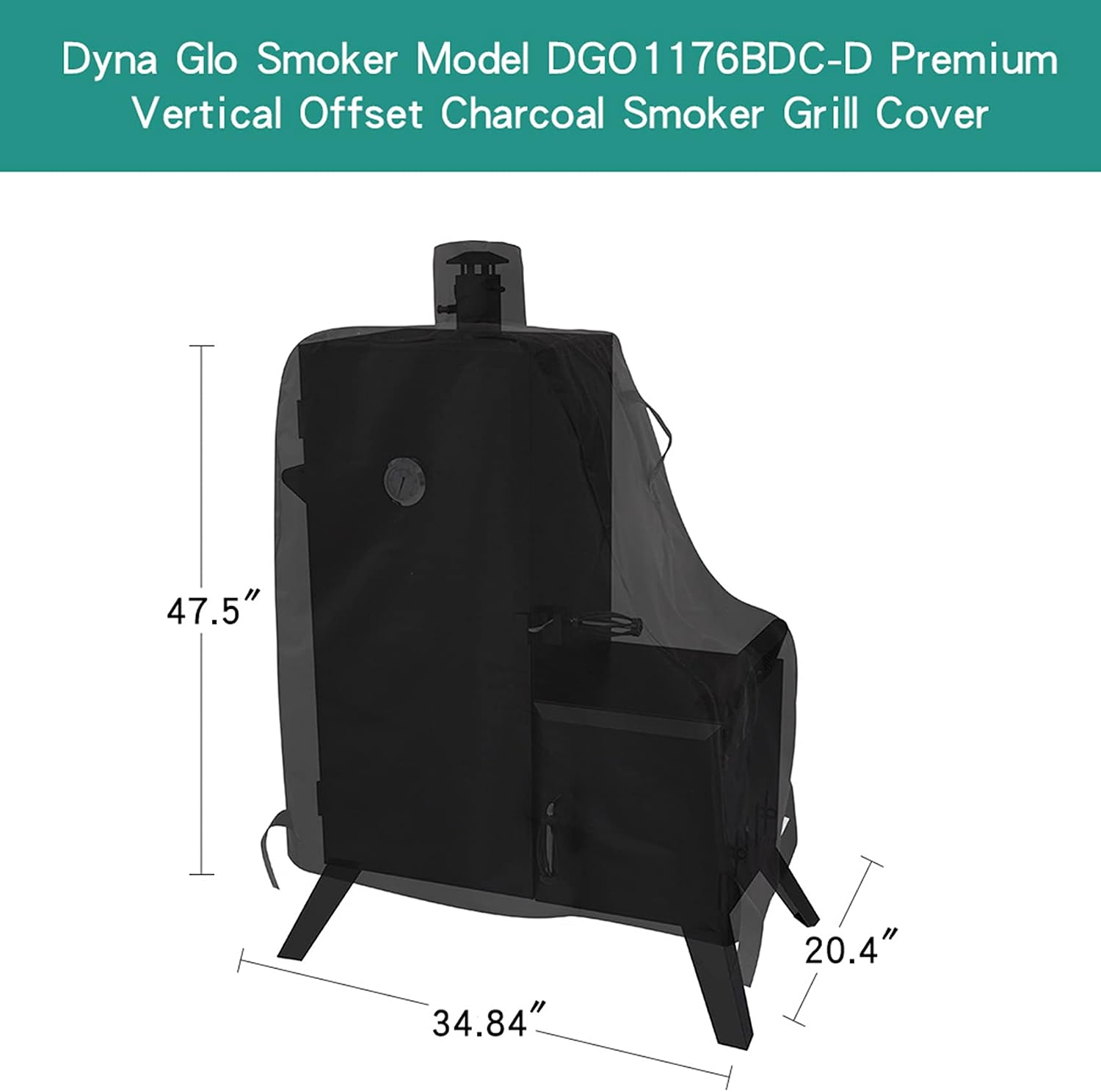 Stanbroil Grill Cover for Dyna-Glo DGO1176BDC-D Vertical Offset Smoker