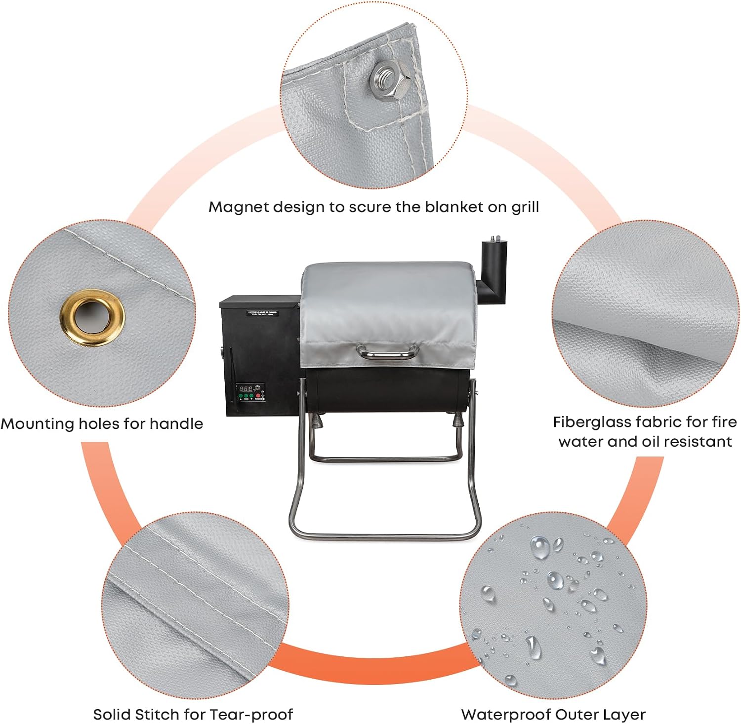 Stanbroil Grill Insulation Blanket for Green Mountain Davy Crockett Grills