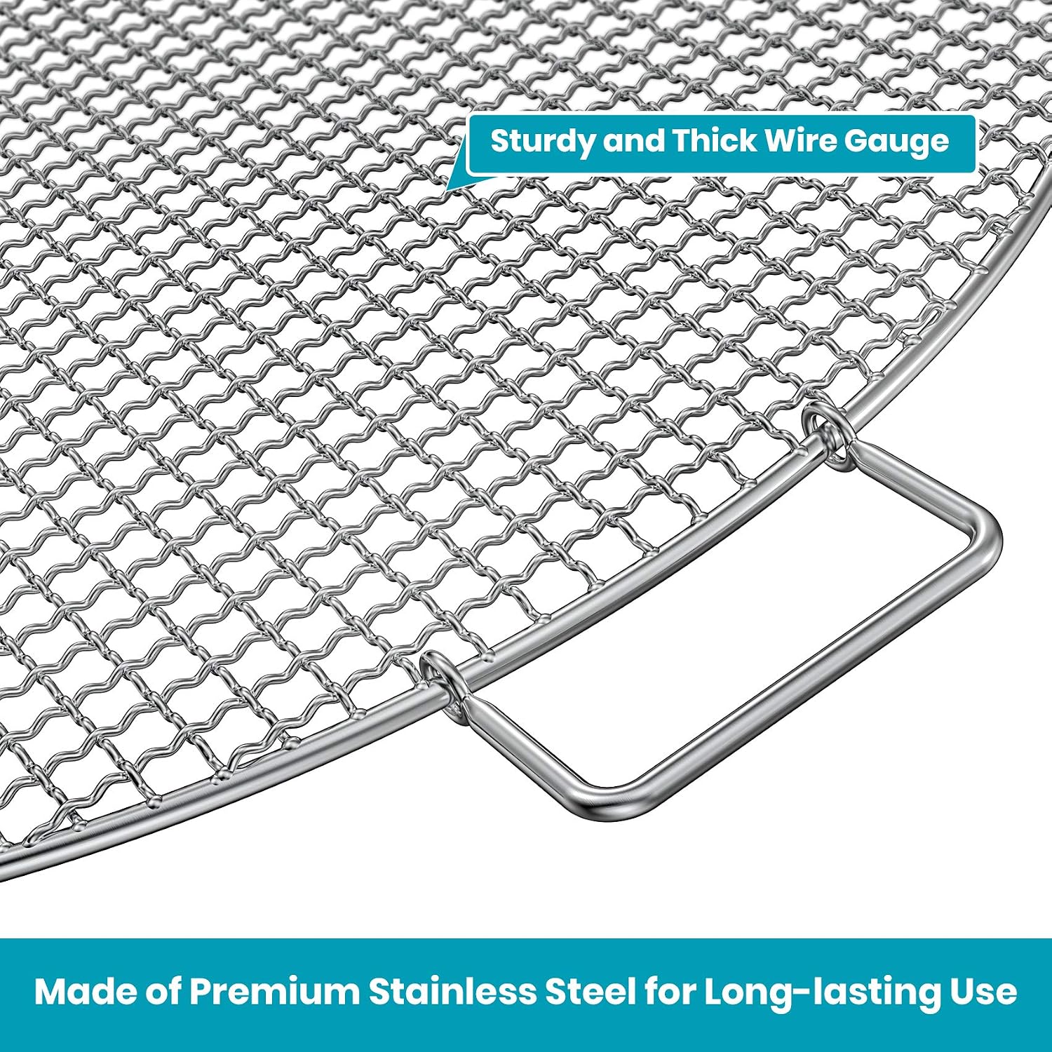 Stanbroil 24" Fire Pit Grill Grate, Stainless Steel Round Cooking Grate