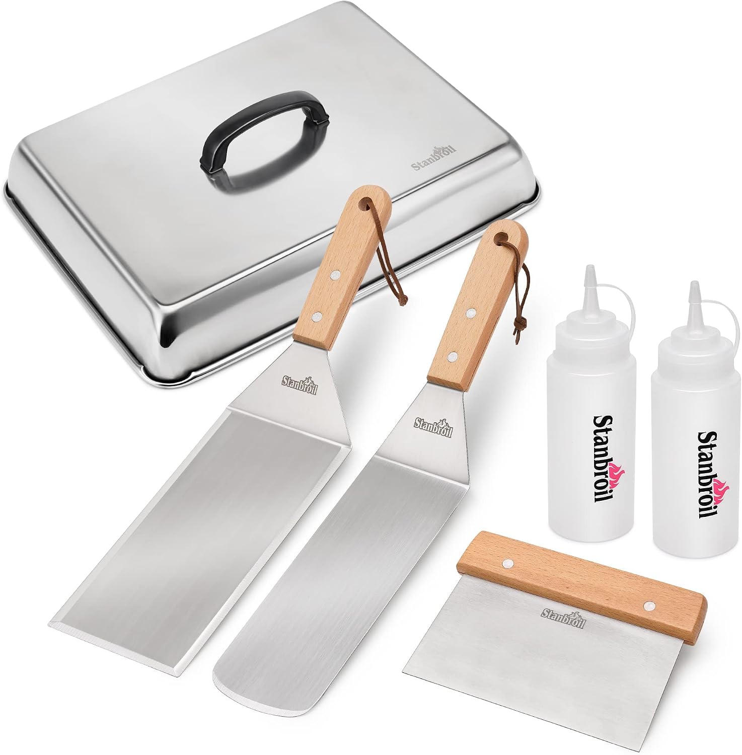 Stanbroil BBQ Griddle Accessories Set of 6 for Blackstone, Camp Chef Grill