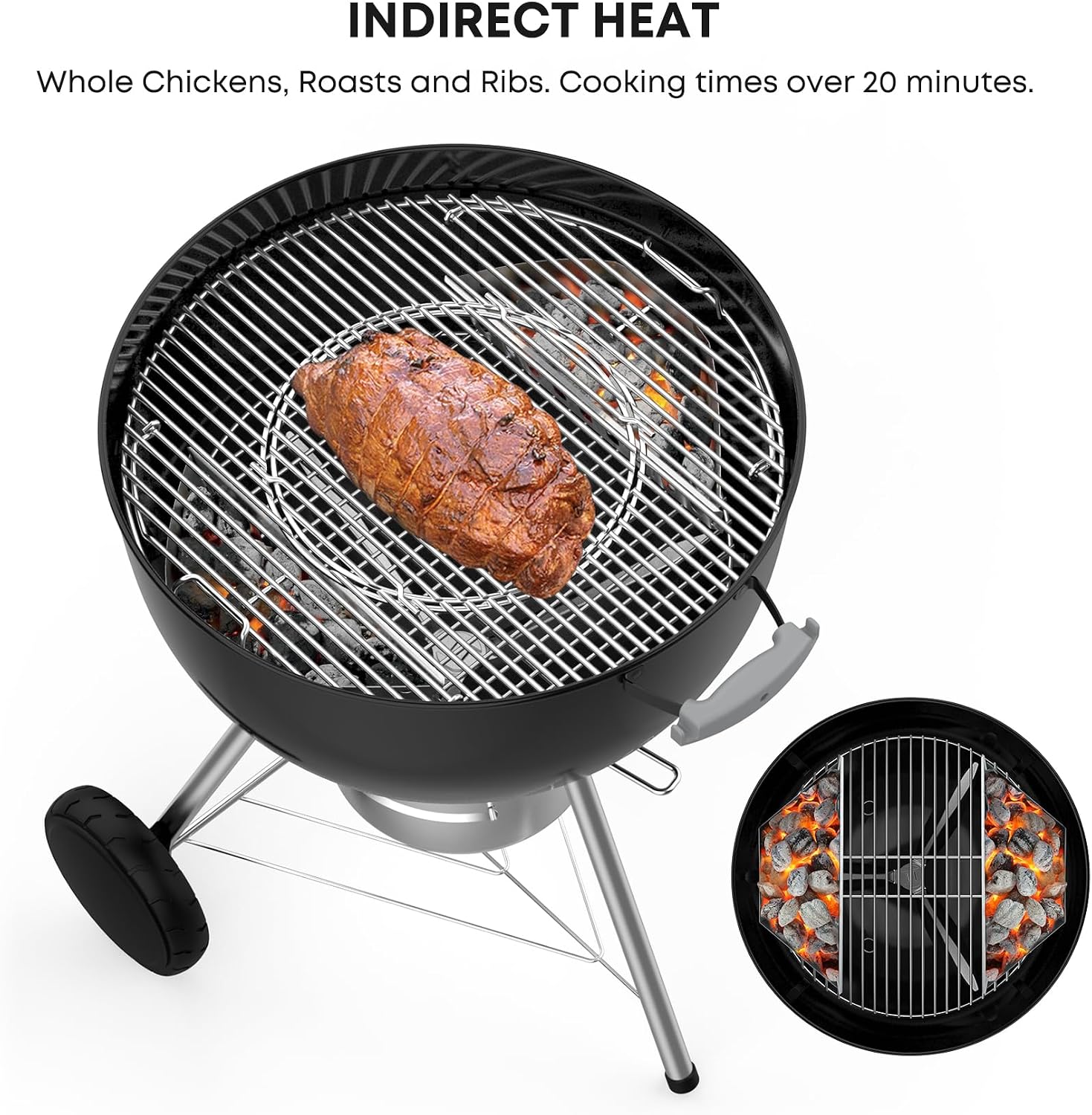 Stanbroil Charcoal Grill Basket Barbecue Grilling Charcoal Holder Normal