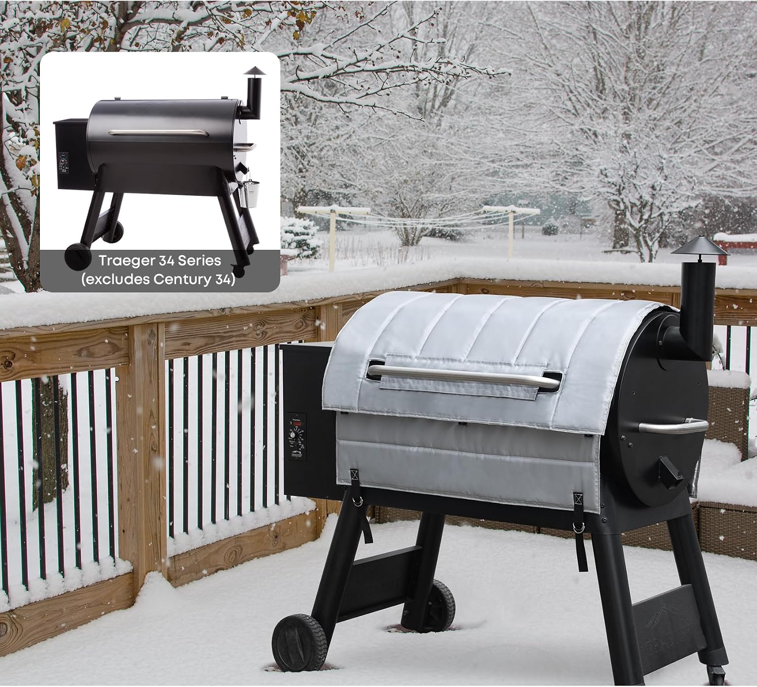 Stanbroil Grill Insulation Blanket for Traeger 34 Series and Texas Grill