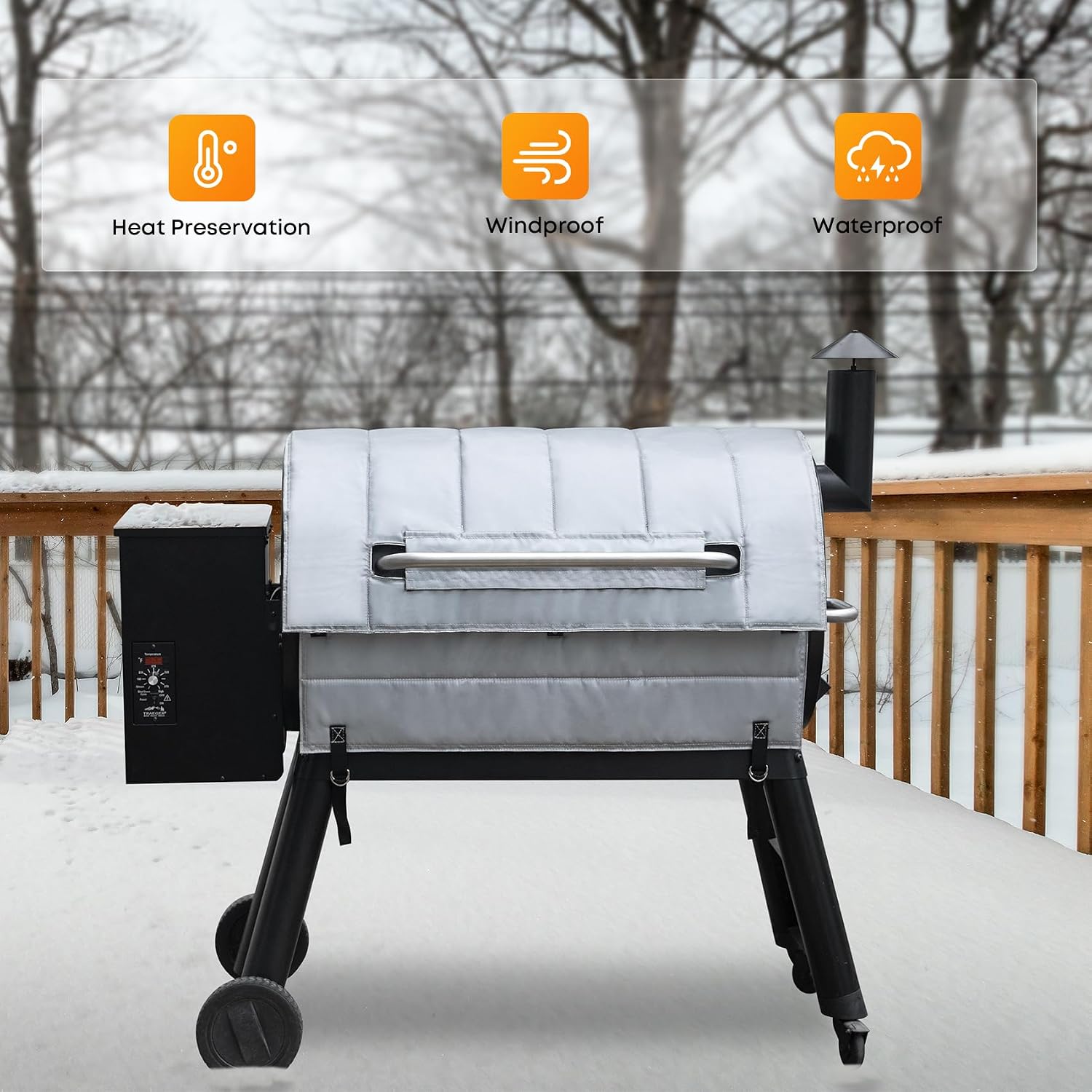 Stanbroil Grill Insulation Blanket for Traeger 34 Series and Texas Grill