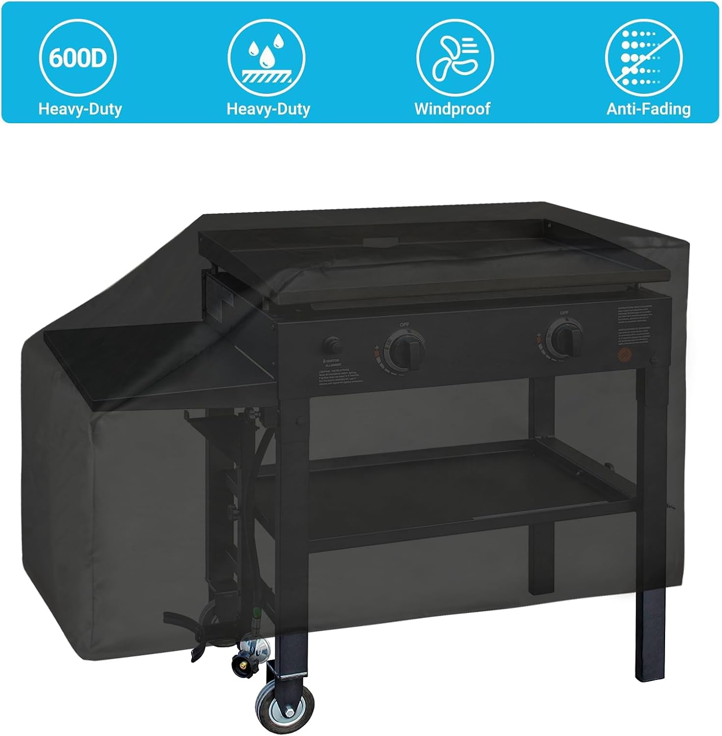 Stanbroil 28 Inch Griddle Cover for Blackstone 2 Burner Grills