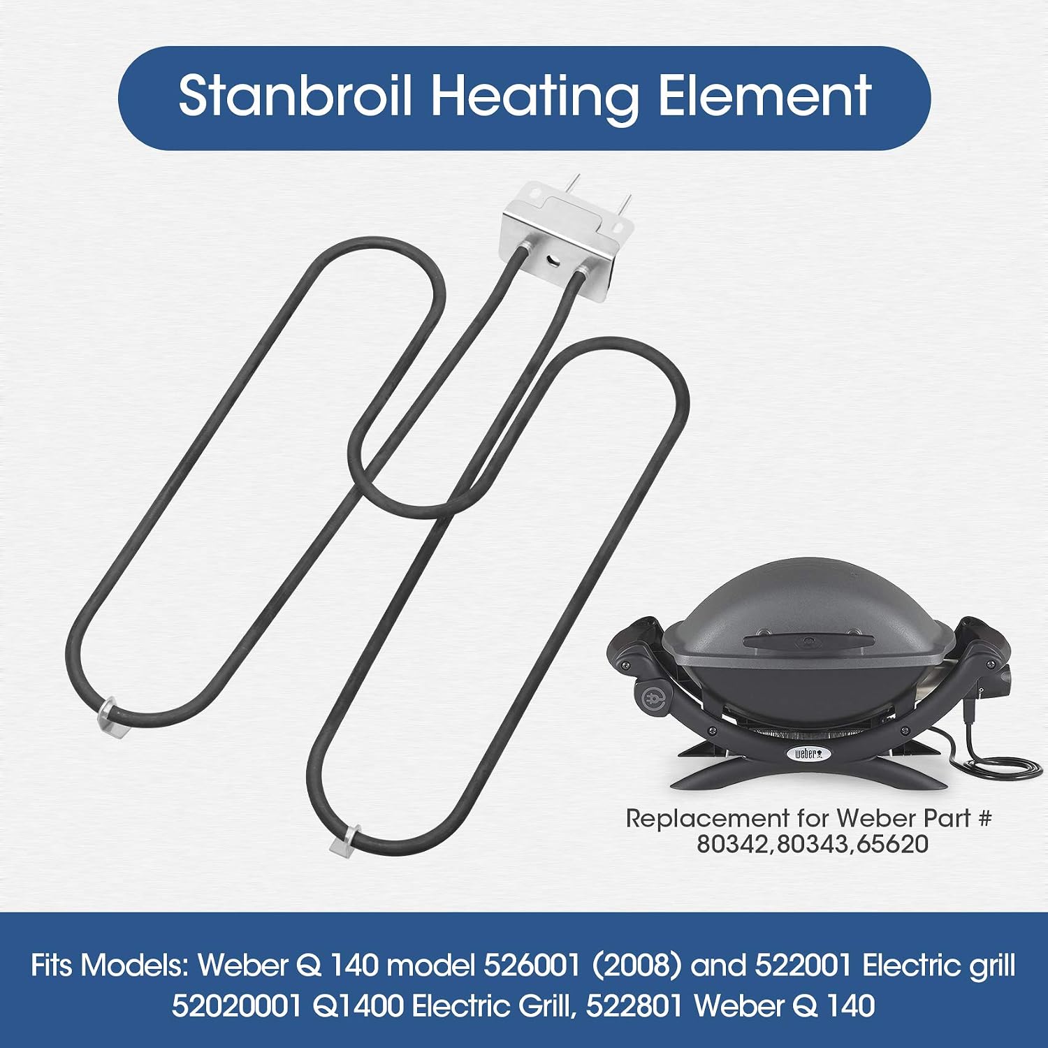 Stanbroil BBQ Grill Heating Element Replacement for Weber 70127
