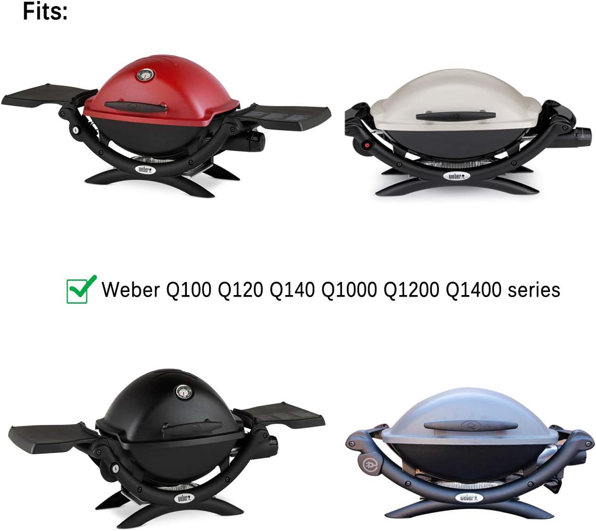 Stanbroil Cooking Grate for Weber Q100Q1000 Series Grill, 2 Pack