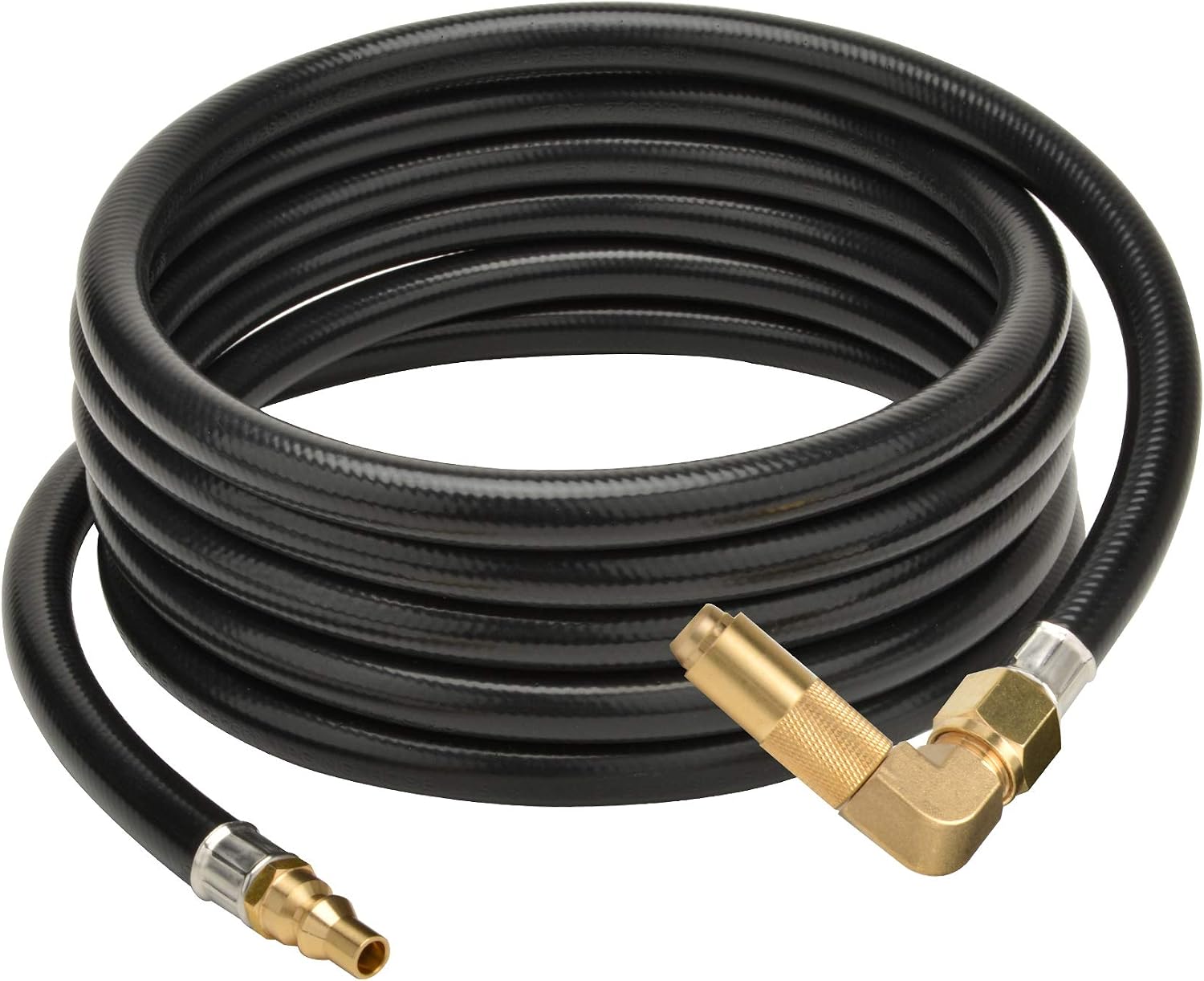 Stanbroil 12FT RV Quick Connect Propane Hose with Propane Elbow Adapter