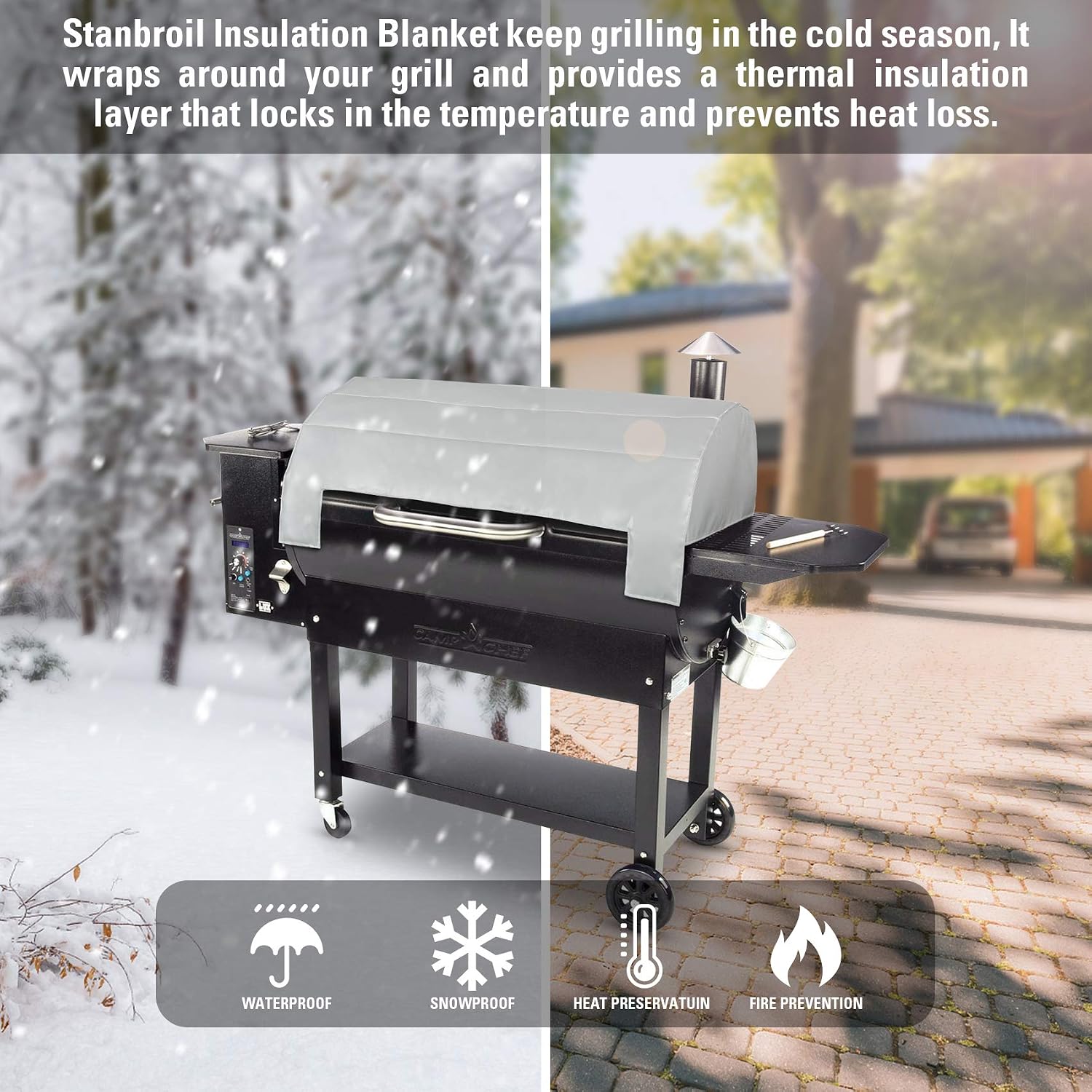 Stanbroil Insulated Blanket for Camp Chef 36" Smokepro Pellet Grills