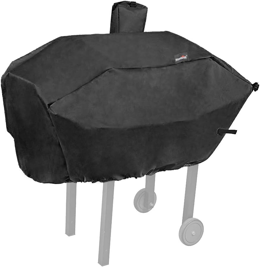 Stanbroil Grill Cover for Camp Chef DLX 24, SmokePro 24, PG24, PG24LS, PG24S, PG24SE, PG24LTD - Waterproof and Weather-Resistant Polyester, Black
