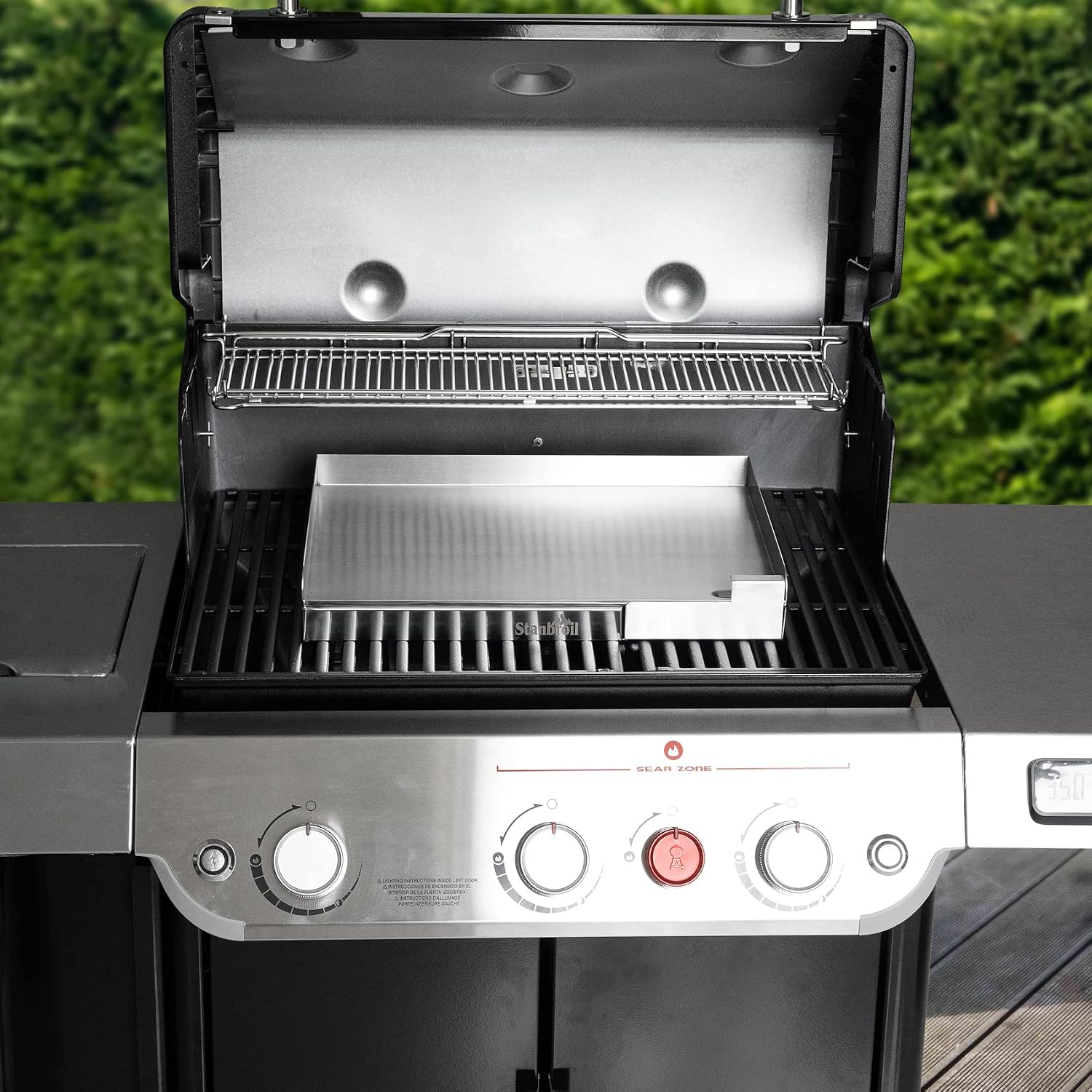 Stanbroil Stainless Steel Griddle for Gas Grill, 18" x 13"