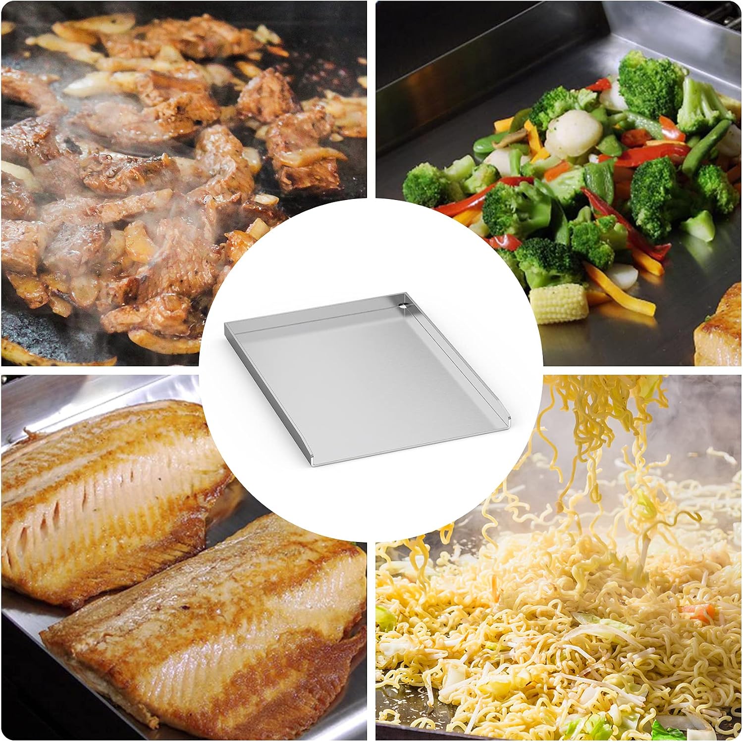 Stanbroil Stainless Steel Griddle Pan for Gas Grill, 11.8" x 15.75"