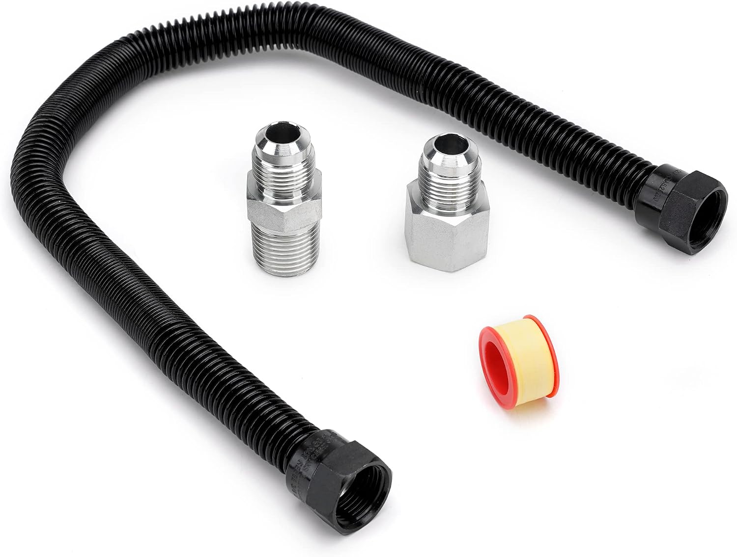 Stanbroil 12" OD x 38" ID 18" Non-Whistle Flex Gas Line with Brass Ends