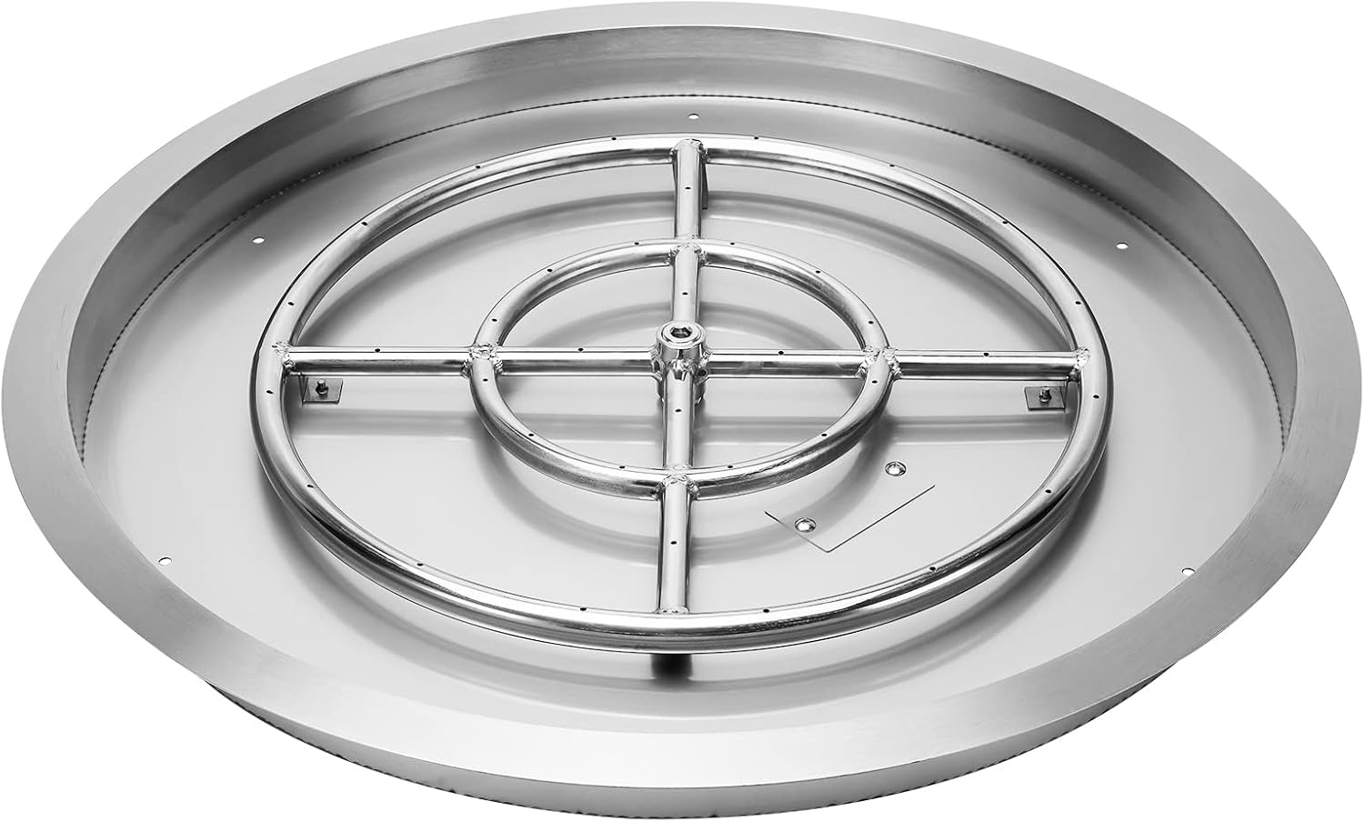 Stanbroil 31-Inch Round Fire Pit Burner Pan, Drop-in Fire Pit Insert Round Drop-in Pan Burner