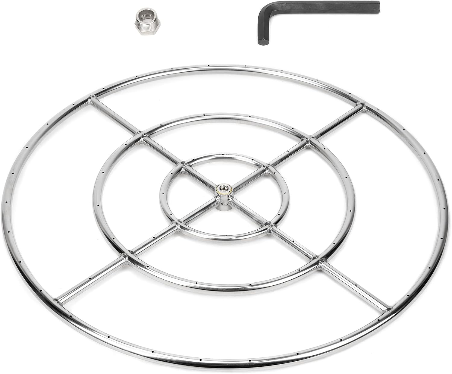 Stanbroil 30 Inch Round Fire Pit Burner Ring for Natural Gas & Propane