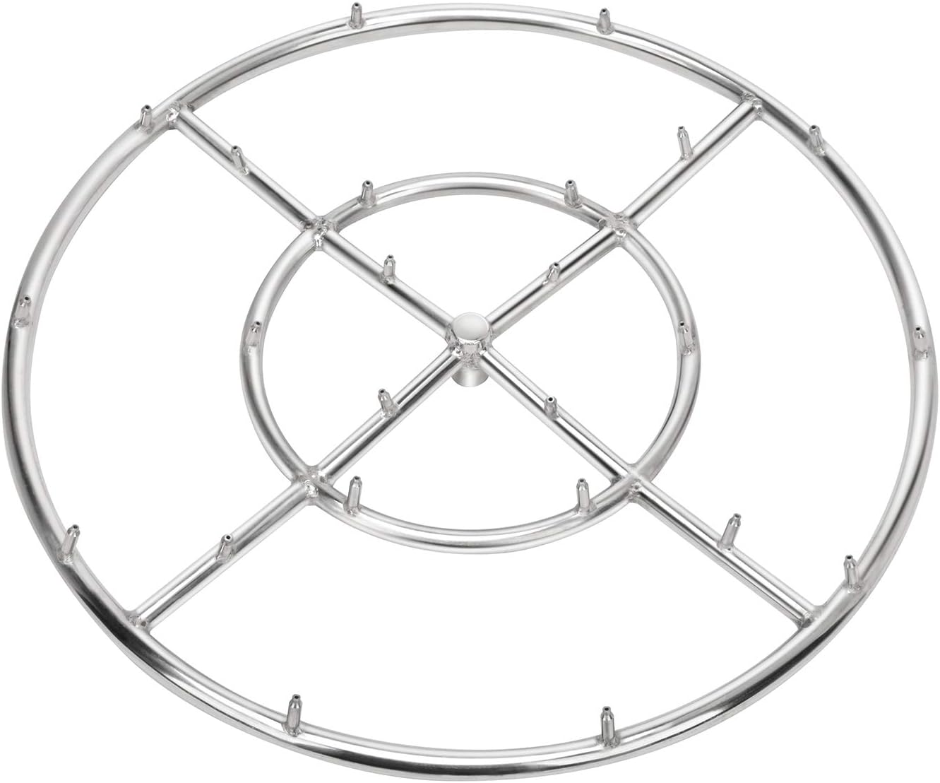 Stanbroil 24" High Flame Round Jet Burner Ring for Natural or Propane Gas