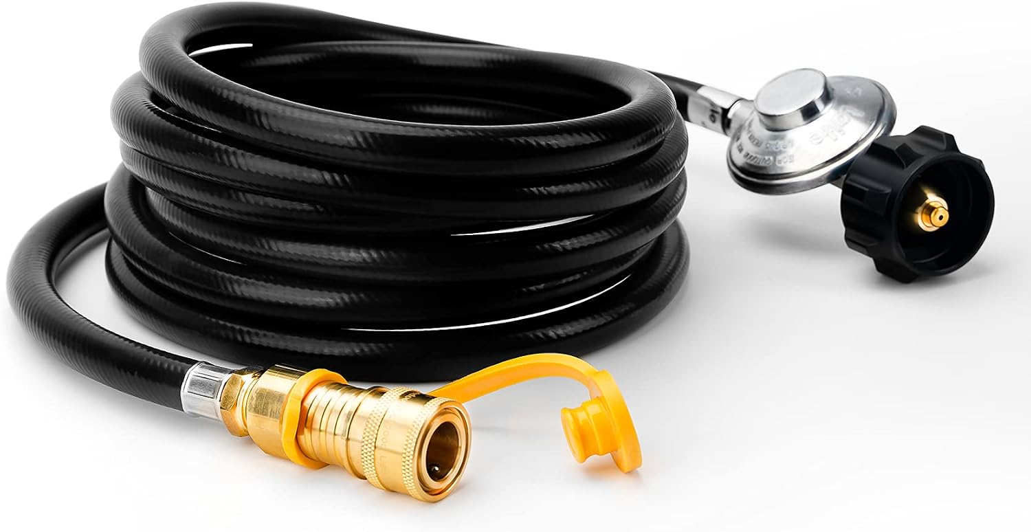 Stanbroil 12 ft Propane Regulator Hose with Standard 38" Quick Disconnect