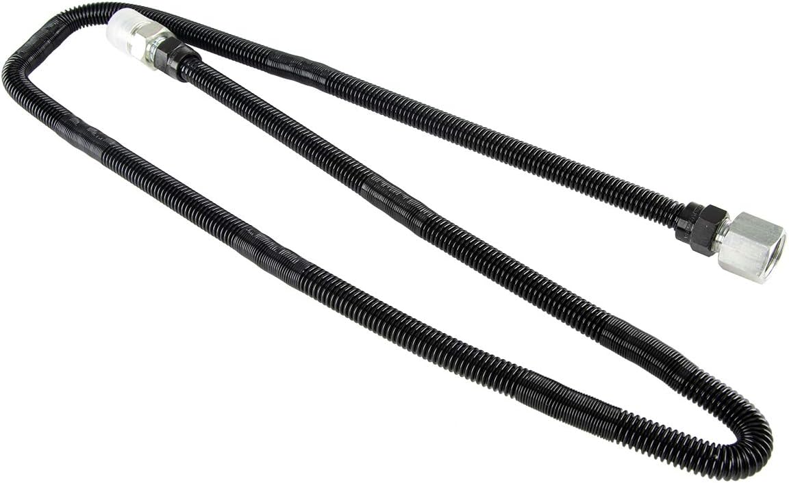 Stanbroil 38" X 48" Non-Whistle Flexible Flex Gas Line with Brass Ends