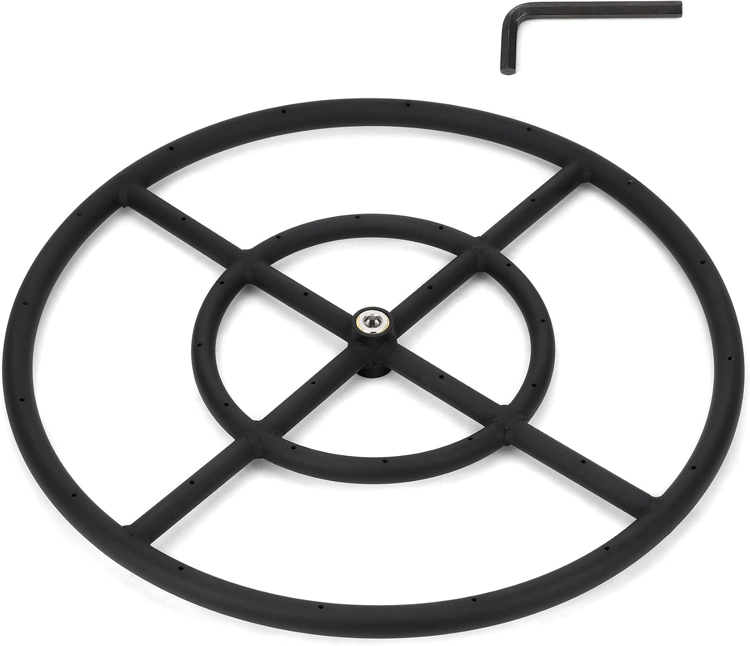 Stanbroil 24 Inch Round Fire Pit Burner Ring for Natural Gas & Propane