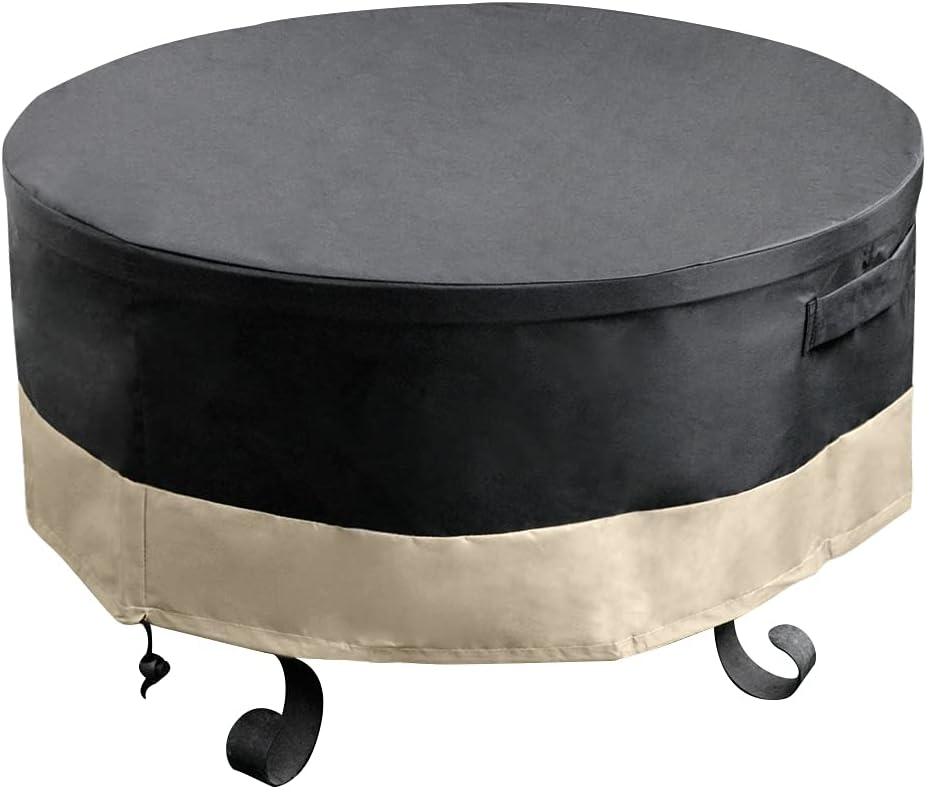 Stanbroil 50 Inch Round Fire Pit Cover, Waterproof Outdoor Furniture Cover