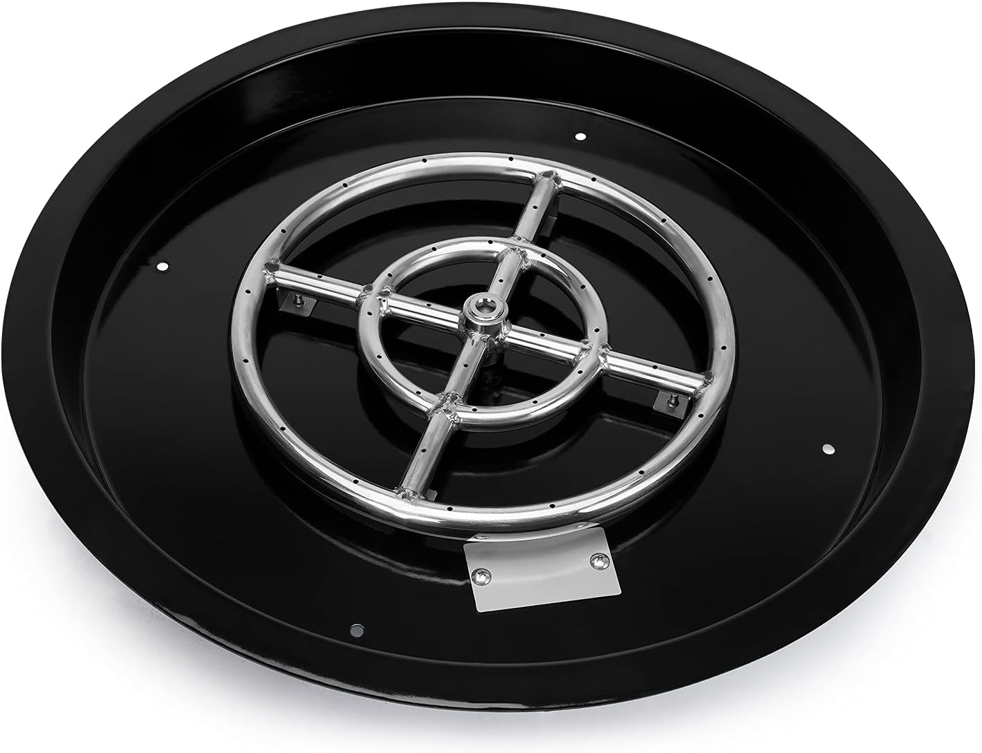 Stanbroil 19-Inch Round Fire Pit Burner Pan Drop-in Gas Firepit Insert Round Drop-in Pan Burner