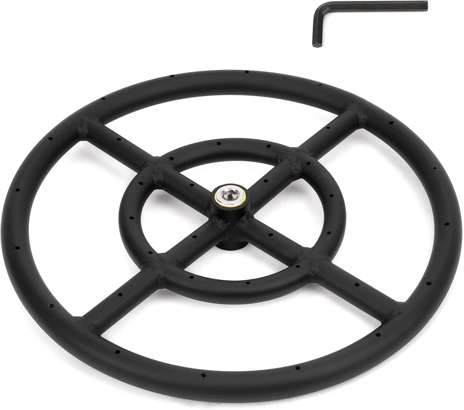 Stanbroil 12 Inch Round Fire Pit Burner Ring for Natural Gas & Propane