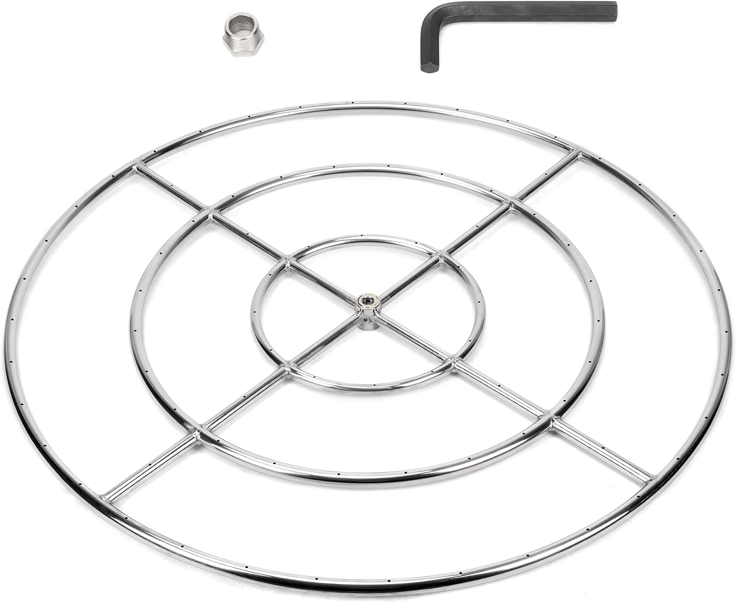 Stanbroil 36 Inch Round Fire Pit Burner Ring for Natural Gas & Propane