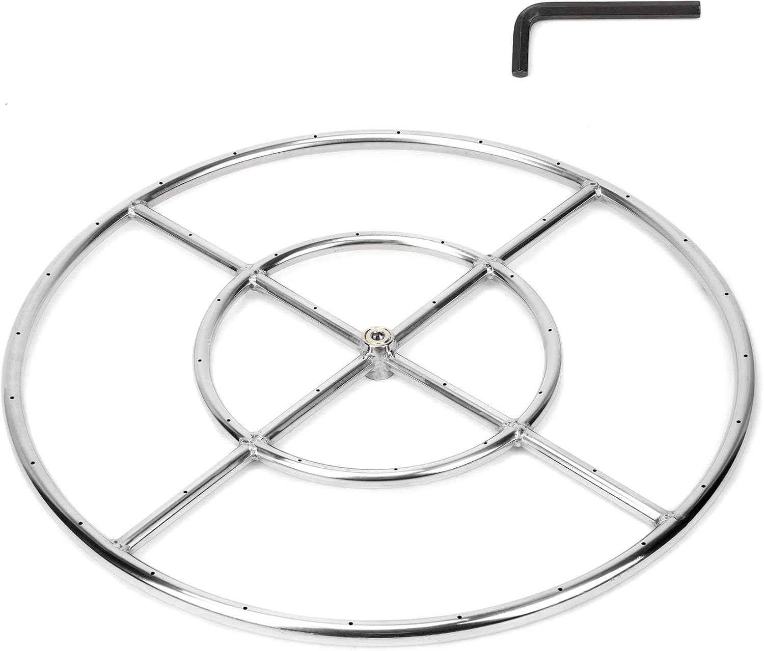 Stanbroil 24 Inch Round Fire Pit Burner Ring for Natural Gas & Propane