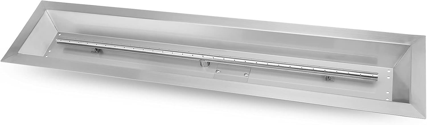 Stanbroil 30 by 6-Inch Drop-in Linear Fire Pit Pan and Burner