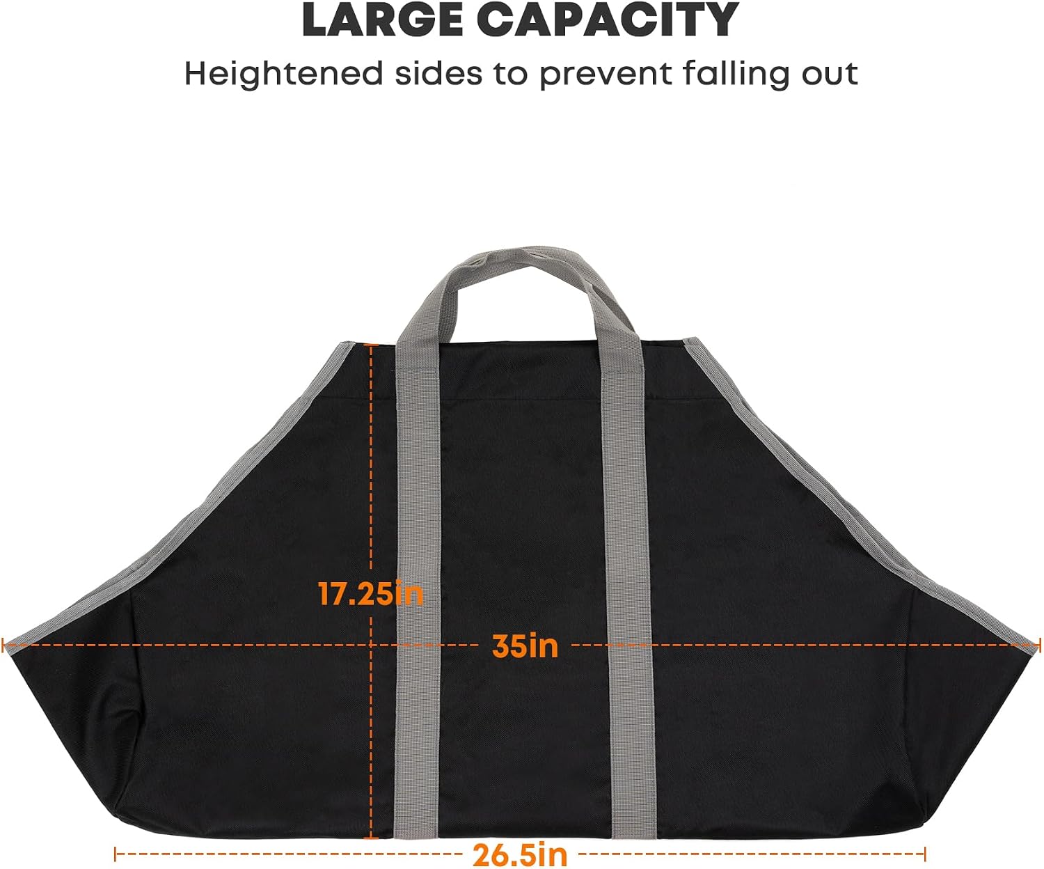 Stanbroil Canvas Firewood Carrier Bag, Outdoor Waterproof Log Carrier Tote