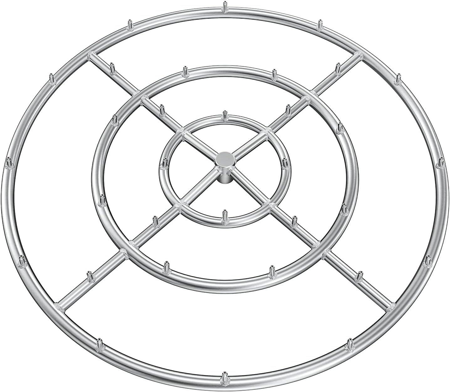 Stanbroil 30" High Flame Round Jet Burner Ring for Natural or Propane Gas