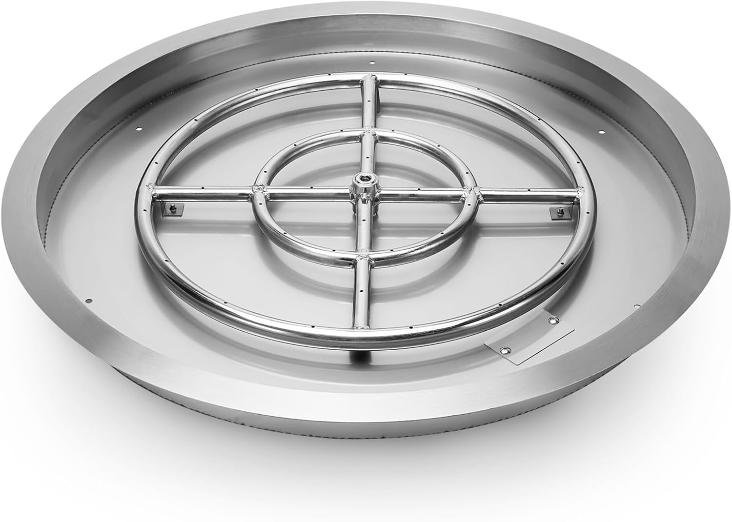 Stanbroil 19-Inch Round Fire Pit Burner Pan, Drop-in Gas Fire Pit Inserted Round Drop-in Pan Burner