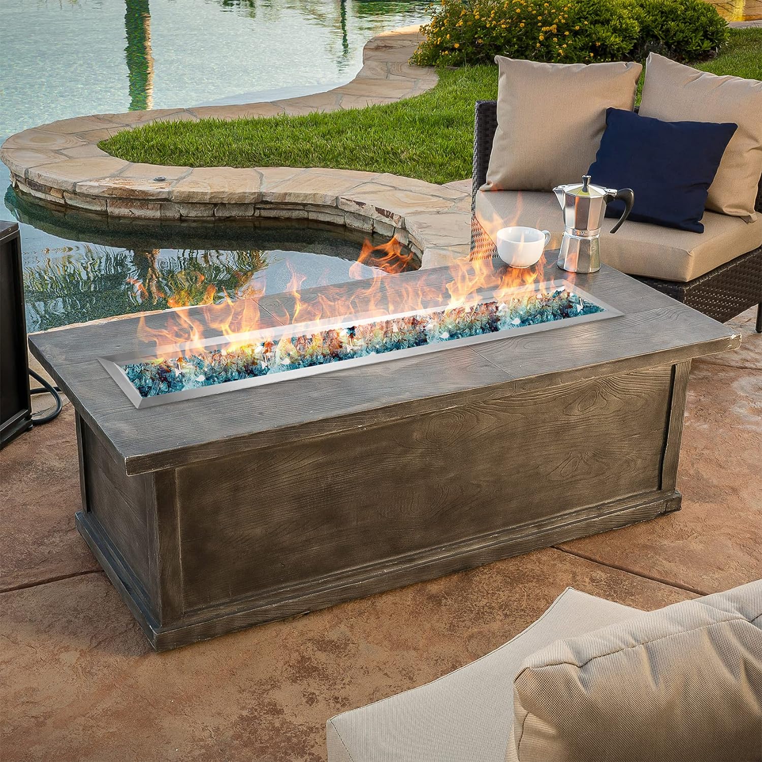 Stanbroil 48 by 6-Inch Drop-in Linear Trough Fire Pit Burner