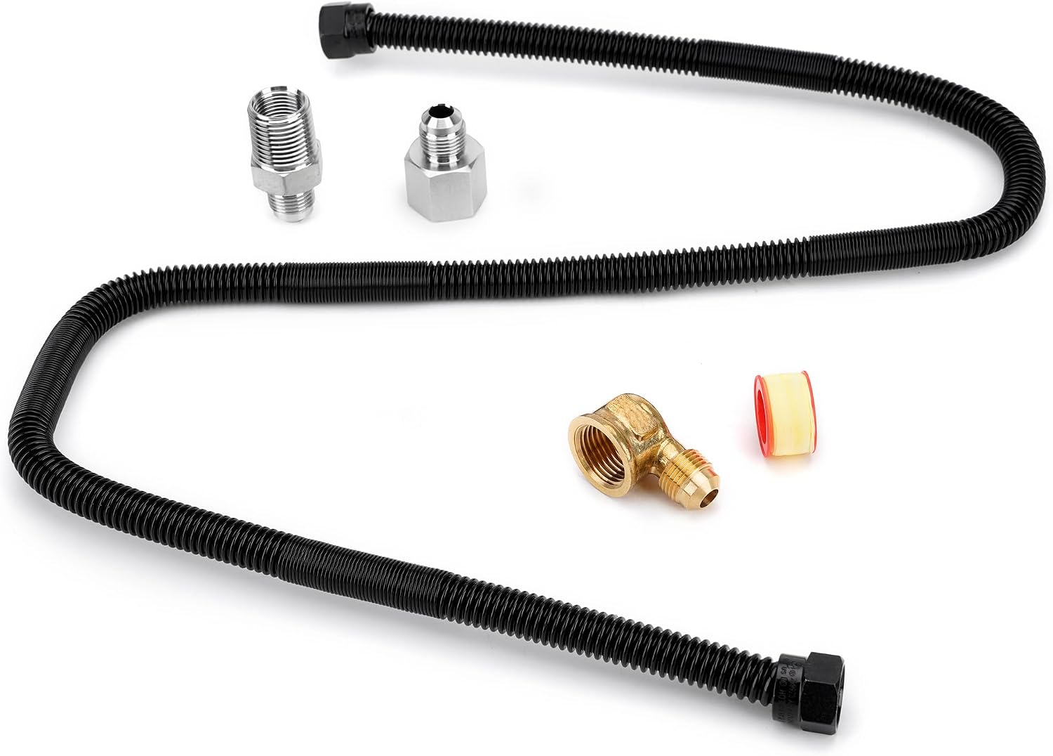 Stanbroil 38" X 36" Non-Whistle Flexible Flex Gas Line Connector Kit