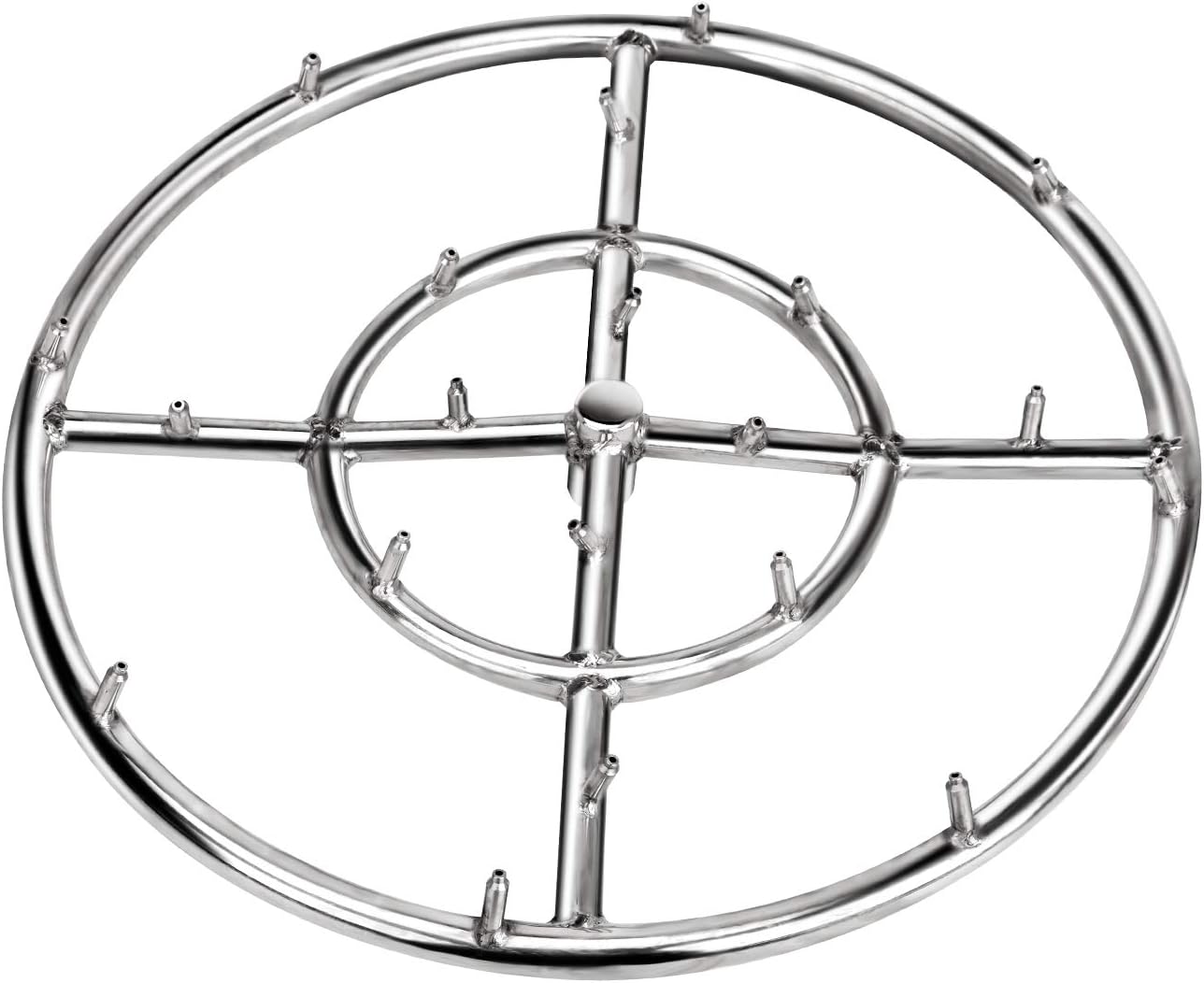 Stanbroil 12" High Flame Round Jet Burner Ring for Natural or Propane Gas
