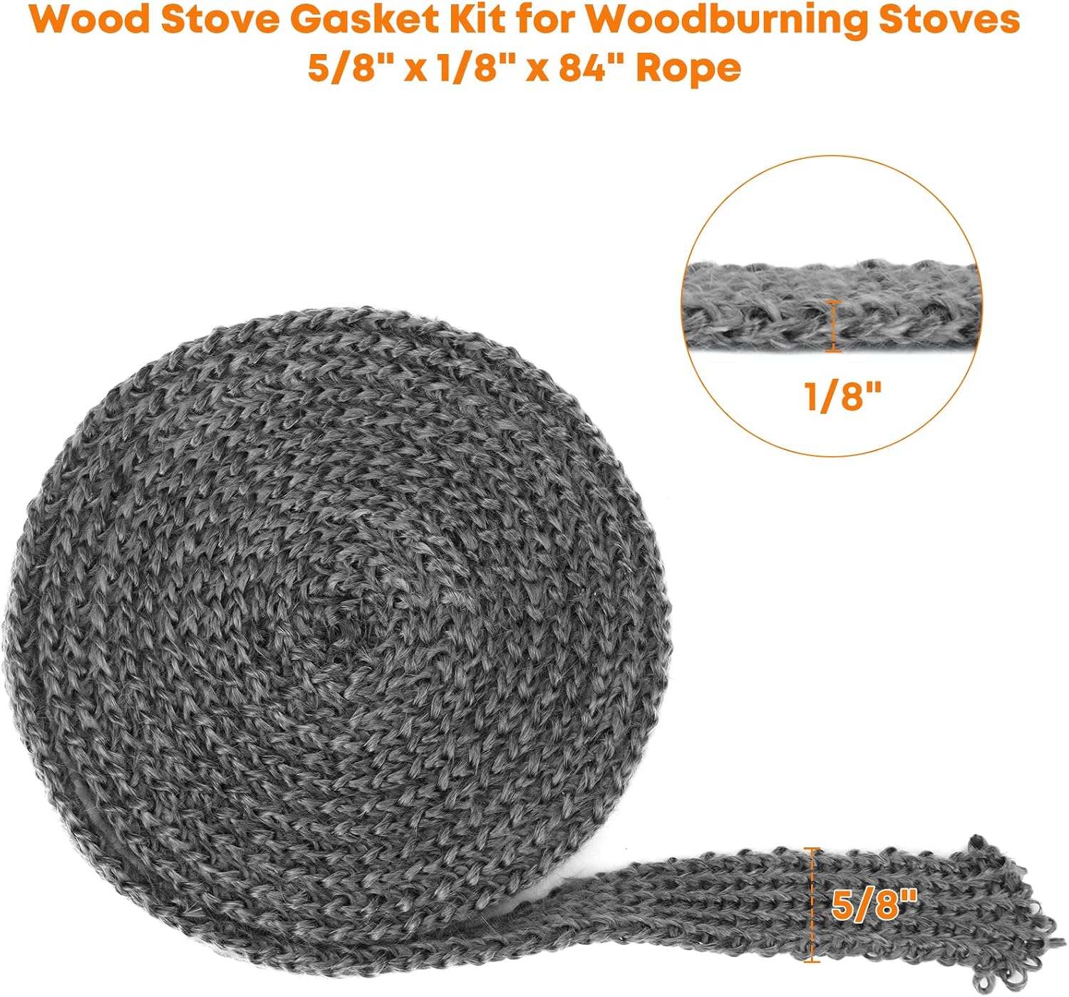 Stanbroil 58" x 18" x 84" Flat Wood Stove Gasket