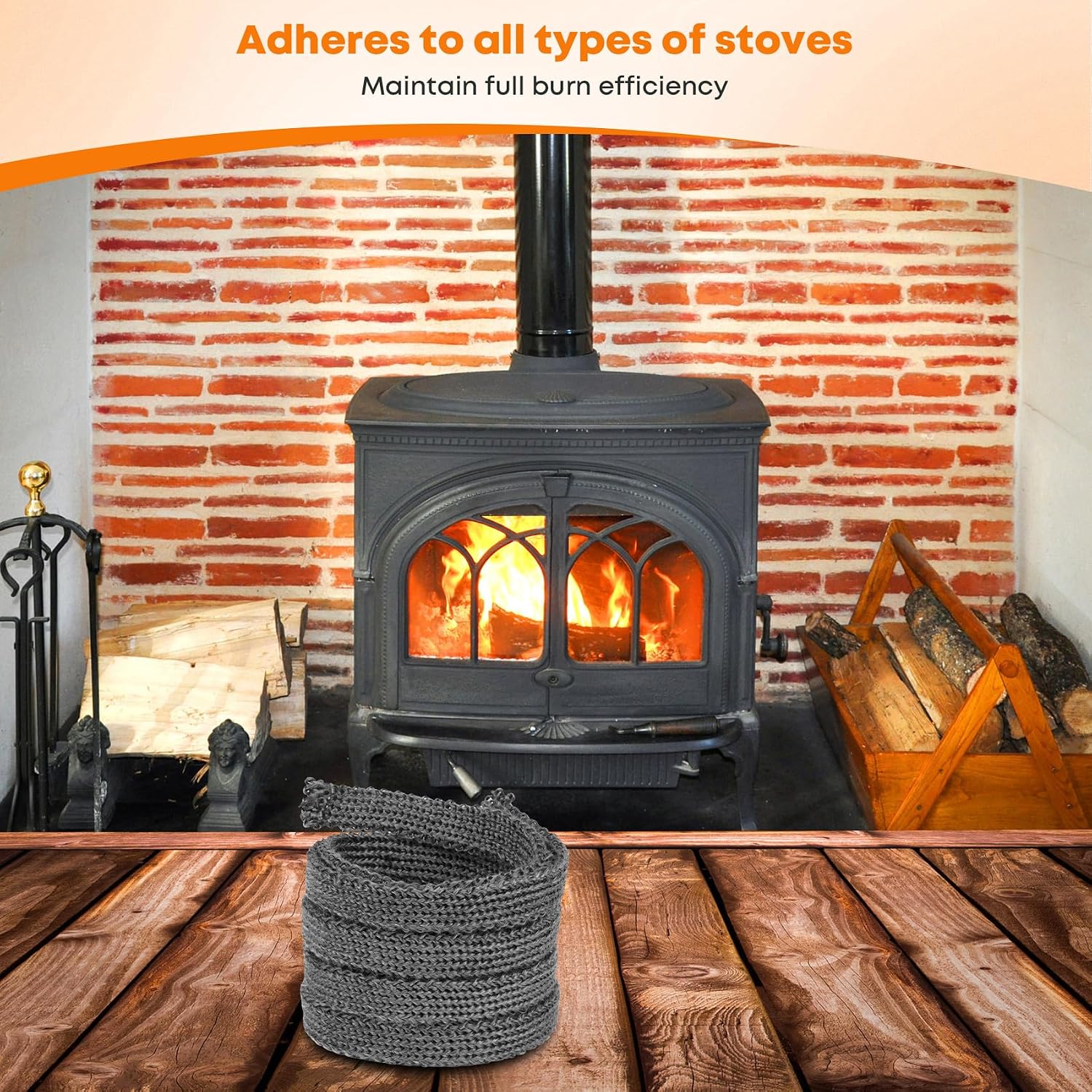 Stanbroil 58" x 18" x 84" Flat Wood Stove Gasket