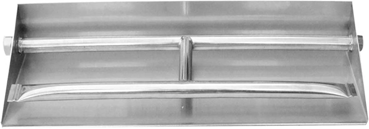 Stanbroil 14.5 Inch Gas Fireplace Dual Burner Pan, 304 Stainless Steel