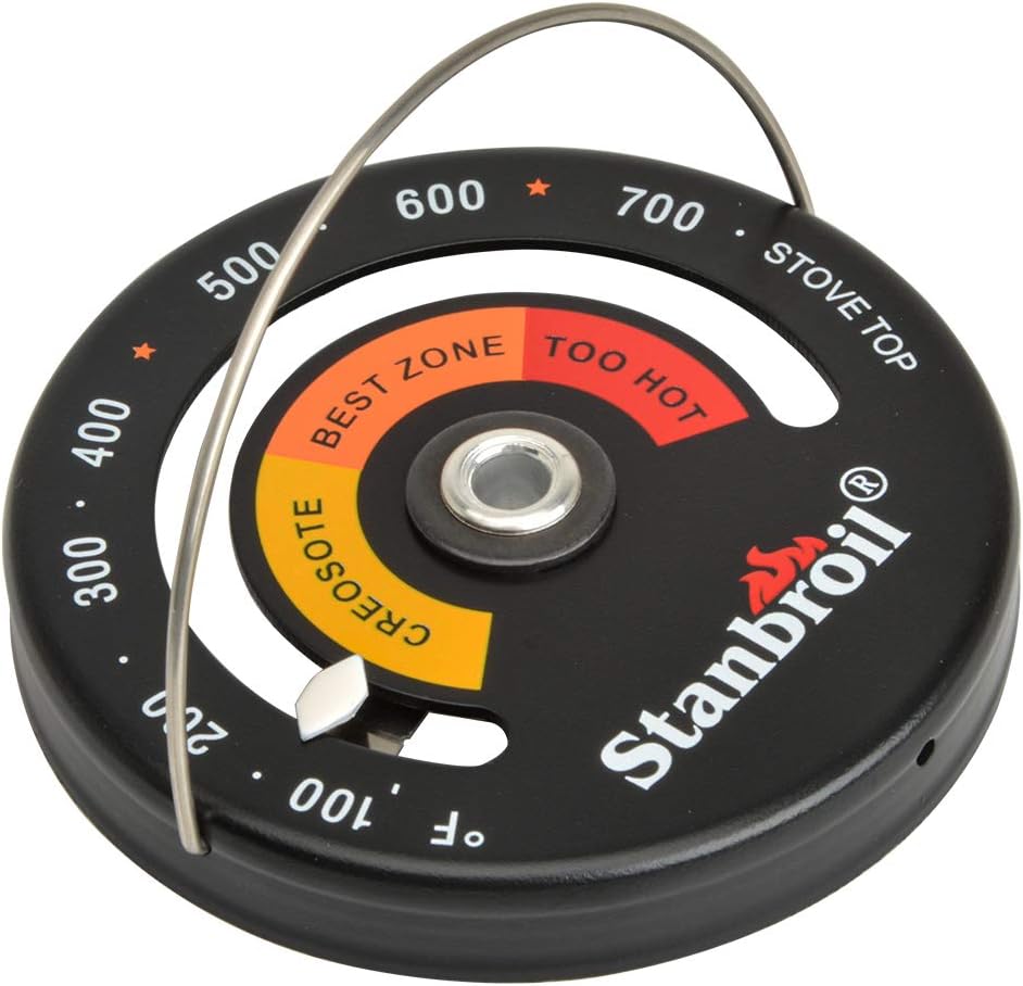 Stanbroil Magnetic Wood Stove Top Surface Thermometer