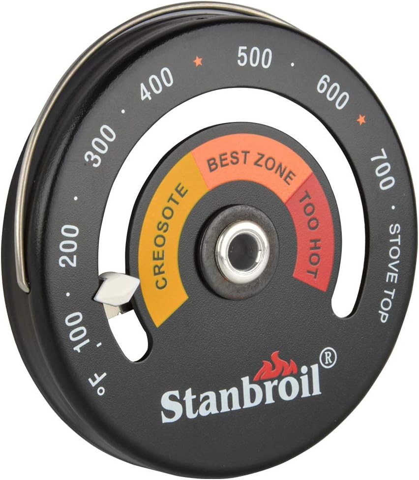 Stanbroil Magnetic Wood Stove Top Surface Thermometer