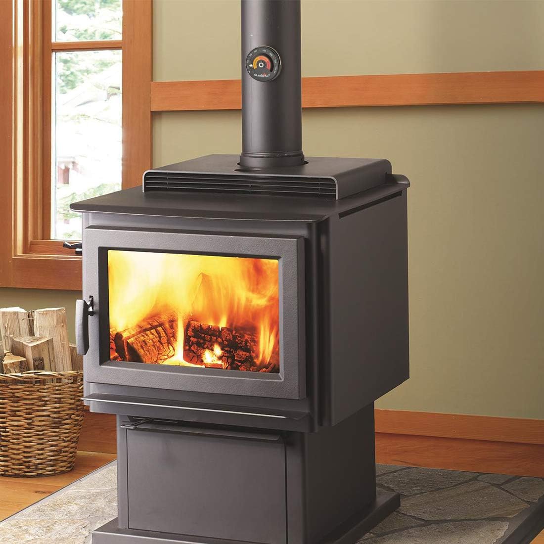 Stanbroil Magnetic Wood Stove Top Surface Thermometer