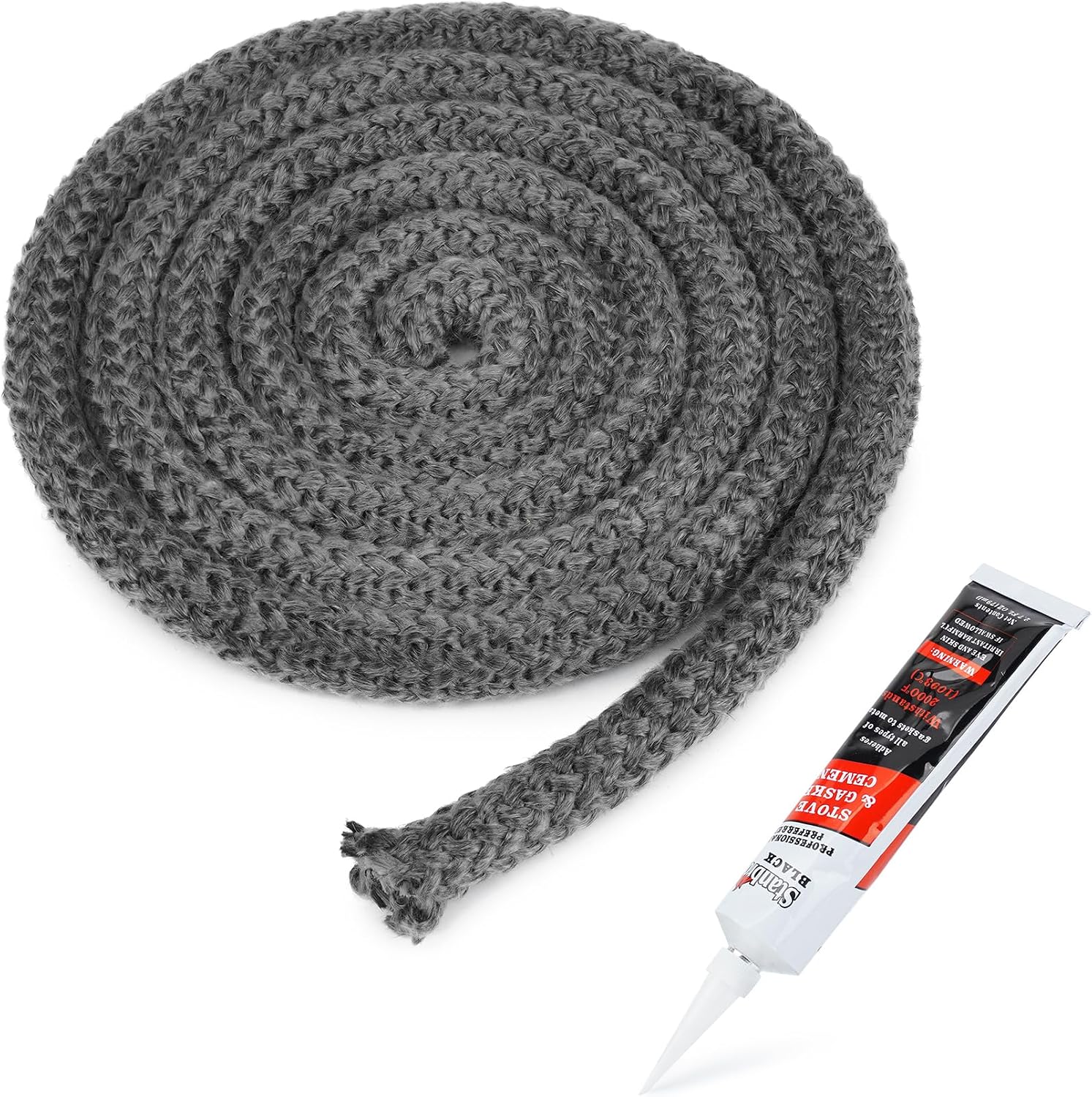 Stanbroil 58" x 84" Wood Stove Gasket Kit with High-Temperature Adhesive