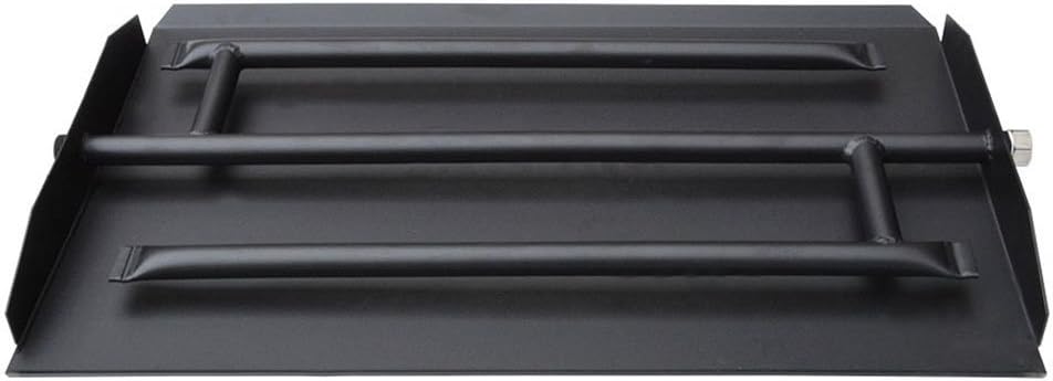 Stanbroil 16.5 Inch Gas Fireplace Triple Burner Pan, Black Steel