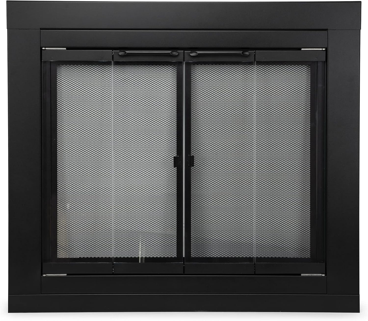 Stanbroil Fireplace Glass Bi-fold Style Door, Black, Medium
