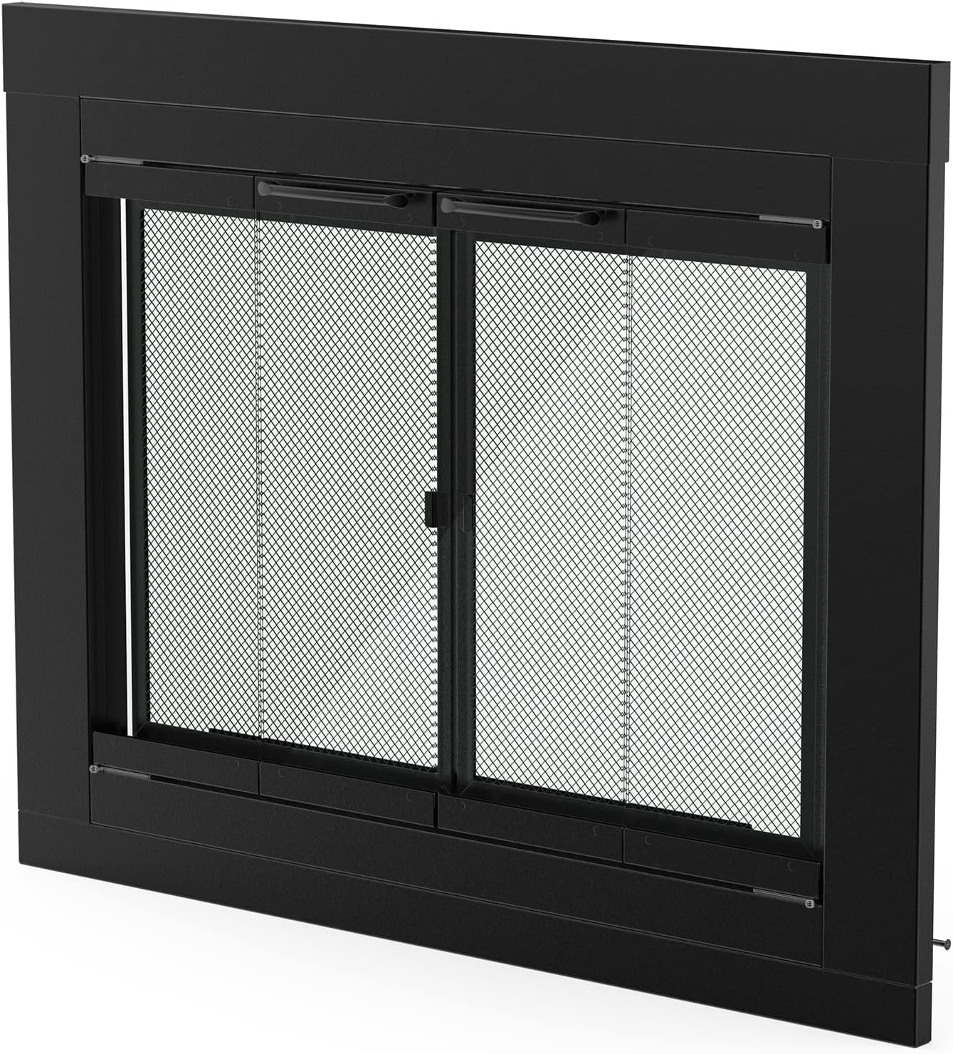 Stanbroil Fireplace Glass Bi-fold Style Door, Black, Small