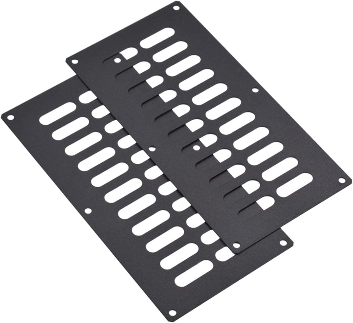 Stanbroil Venting Panel for Fire Pit & BBQ, 5 1316" x 11 38", 2 Pack Black