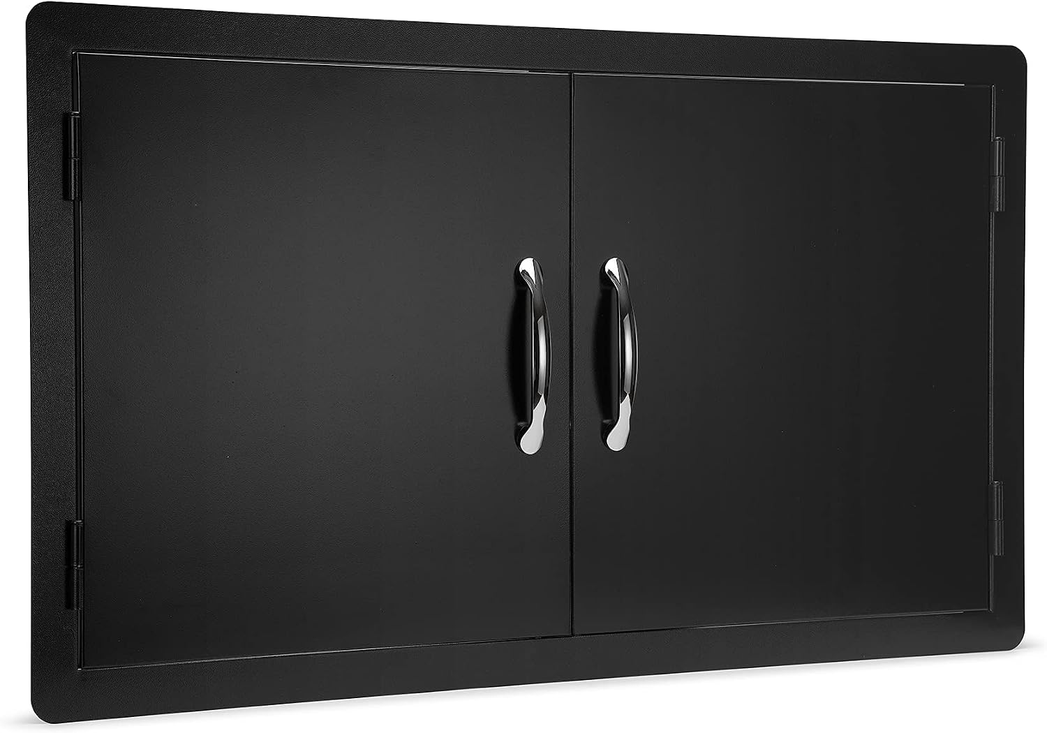 Stanbroil 36" x 21" Double Access Door for Outdoor Kitchen, Black Steel