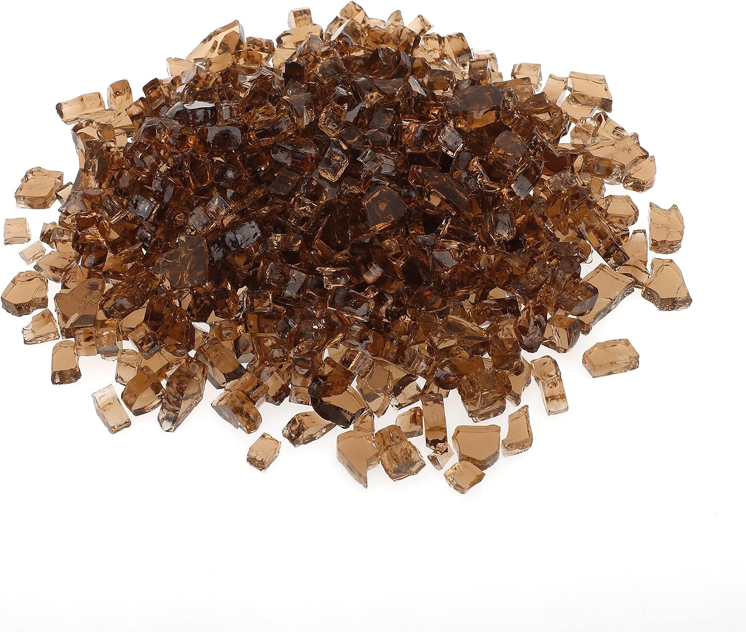Stanbroil 10-Pound Fire Glass - 14 inch Tempered Fire Glass for Fireplace Fire Pit, Copper