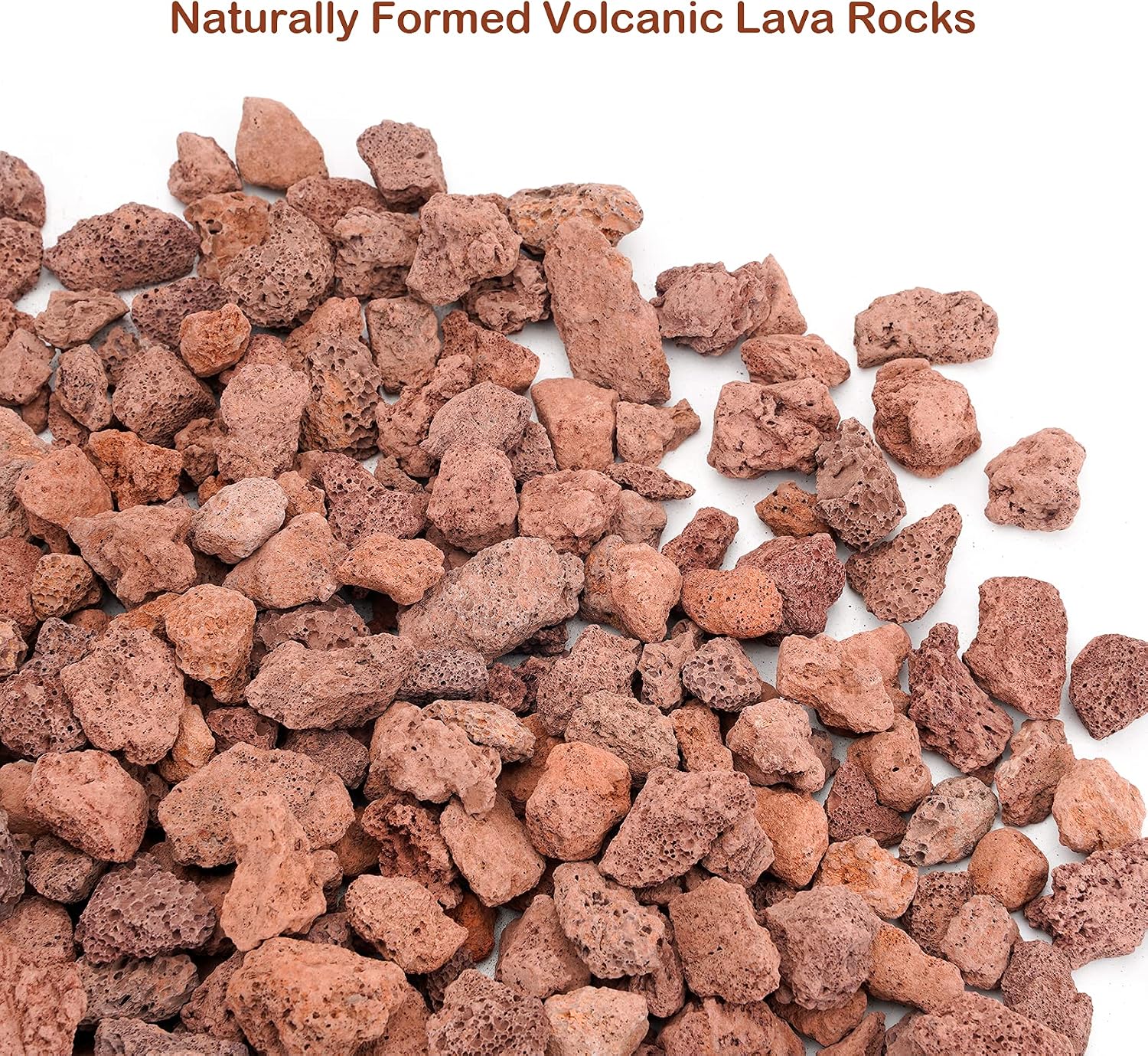 Stanbroil Red Lava Rock Granules 10 lb.Bag (0.4"-0.8") for Fireplaces