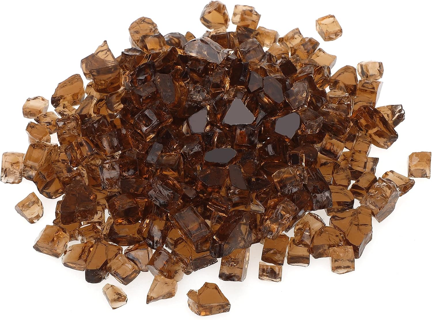 Stanbroil 10-Pound Fire Glass - 12 inch Tempered Fire Glass for Fireplace Fire Pit, Copper