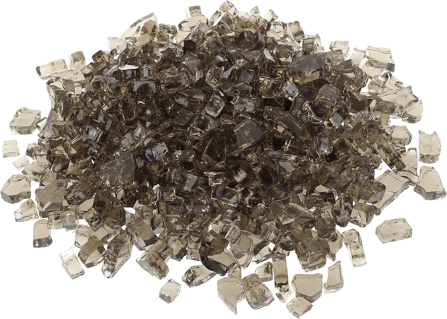 Stanbroil 10-Pound Fire Glass - 14 inch Tempered Fire Glass for Fireplace Fire Pit, Bronze